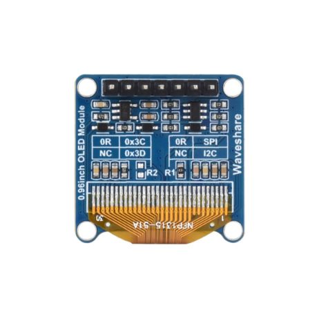 Waveshare Waveshare 0.96Inch Oled Display Module 128×64 Resolution Spi I2C Communication Version C Upper Yellow Lower Blue 2