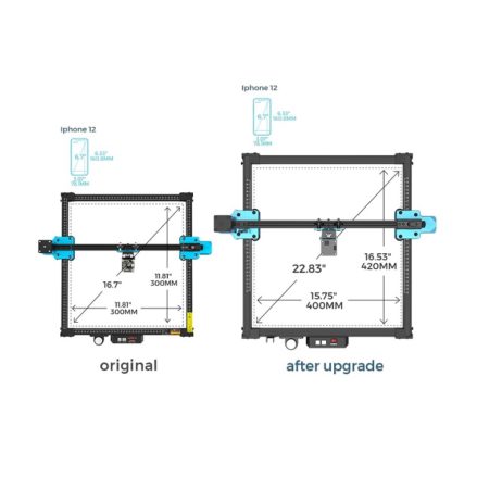Two Trees - Extension Kit 420X400Mm For Laser Engraver &Amp; Cutter Tts 55/Tts 25/Tts 10 - Image 4