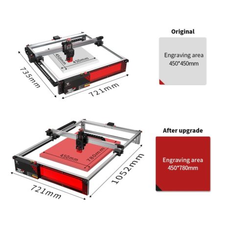 Two Trees - Extension Kit 450X780Mm For Laser Engraver Ts2 - Image 2