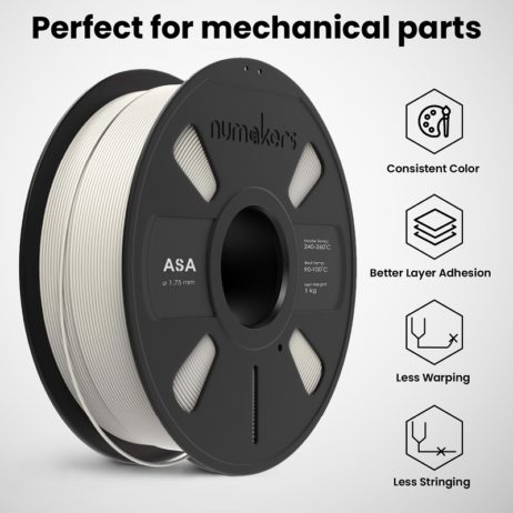 Numaker Asa Filament - Pure White