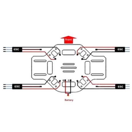 Ready To Sky Q450 Quadcopter Frame – Pcb Version Frame Kit With Integrated Pcb - Image 5