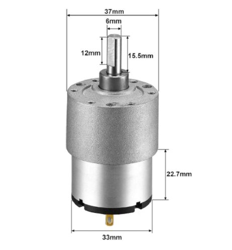 Jgb37-520 Dc12V 320Rpm/Min