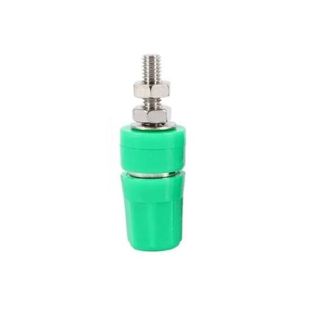 Green M4*36 Pure Copper Terminal 4Mm Banana Jack Socket 20A