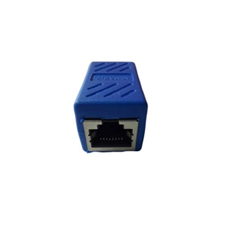 Blue Rj45 Female To Female Cat6 Network Ethernet Lan Connector Adapter