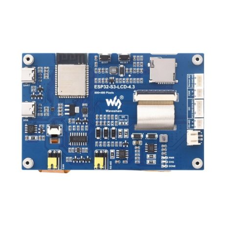 Waveshare Esp32-S3 4.3Inch Capacitive Touch Display Development Board, 800×480, 5-Point Touch, 32-Bit Lx7 Dual-Core Processor - Image 5