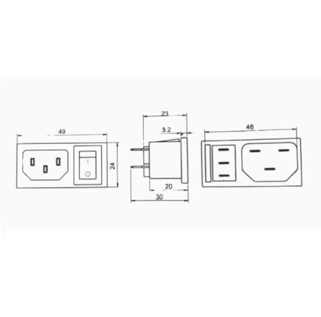 Ac Power Socket-Ac-14 - Image 2