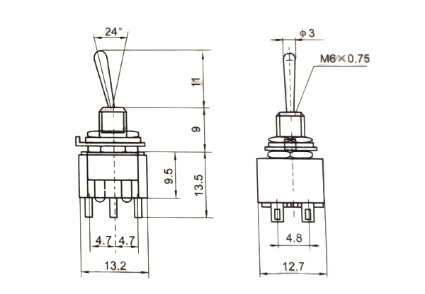 Knx-219 Jdh Knx 219 12 Toggle Switch-Knx-219 - Image 2