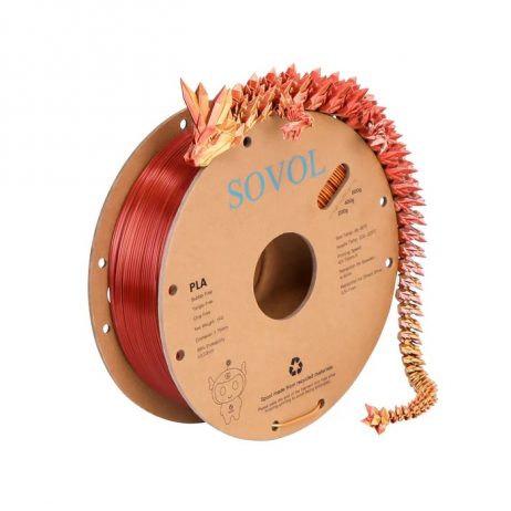 Sovol Silk Tricolors Pla Filaments Gold+Silver+Copper