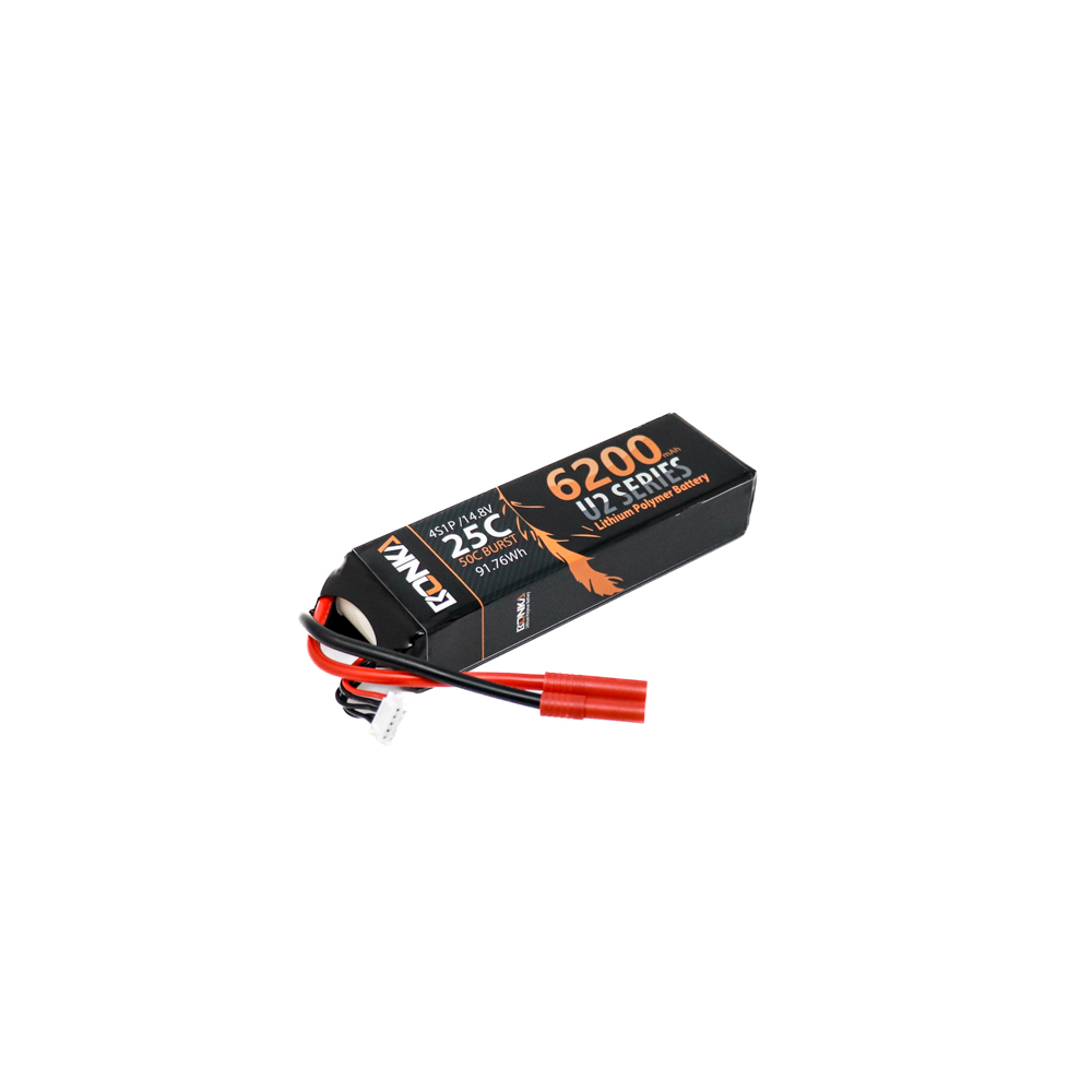 Bonka 1891242 1 Bonka 14.8V 6200Mah 25C 4S Lithium Polymer Battery Pack