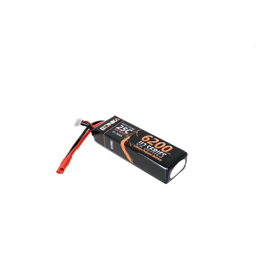 Bonka 1891242 2 Bonka 14.8V 6200Mah 25C 4S Lithium Polymer Battery Pack - Image 2