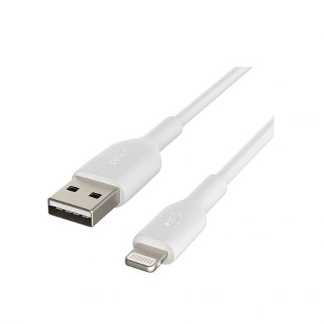 Belkin Apple Certified Pvc Lightning To Usb-A Charge And Sync Type A Cable, 3.3 Feet (1 Meter) - White