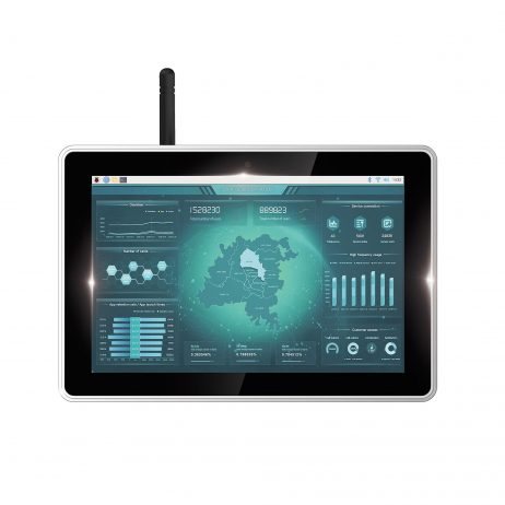 Edatec Ed-Hmi2020-101C-1232 10.1-Inch Industrial Hmi Based On Raspberry Pi Cm4 Cm4102032, 2 Gb Ram &Amp; 32 Gb Emmc With Wireless